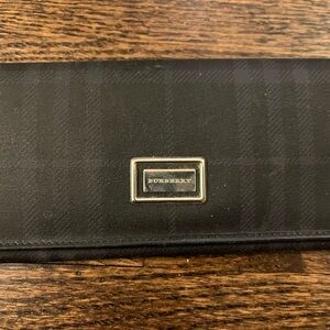 Authentic Burberry Black Checkered Wallet